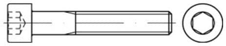 ISO 4762 Zylinderschrauben A 2 -70 M 20 x 40 A 2 S ; Industrial Quality Supplies (047629200200040)