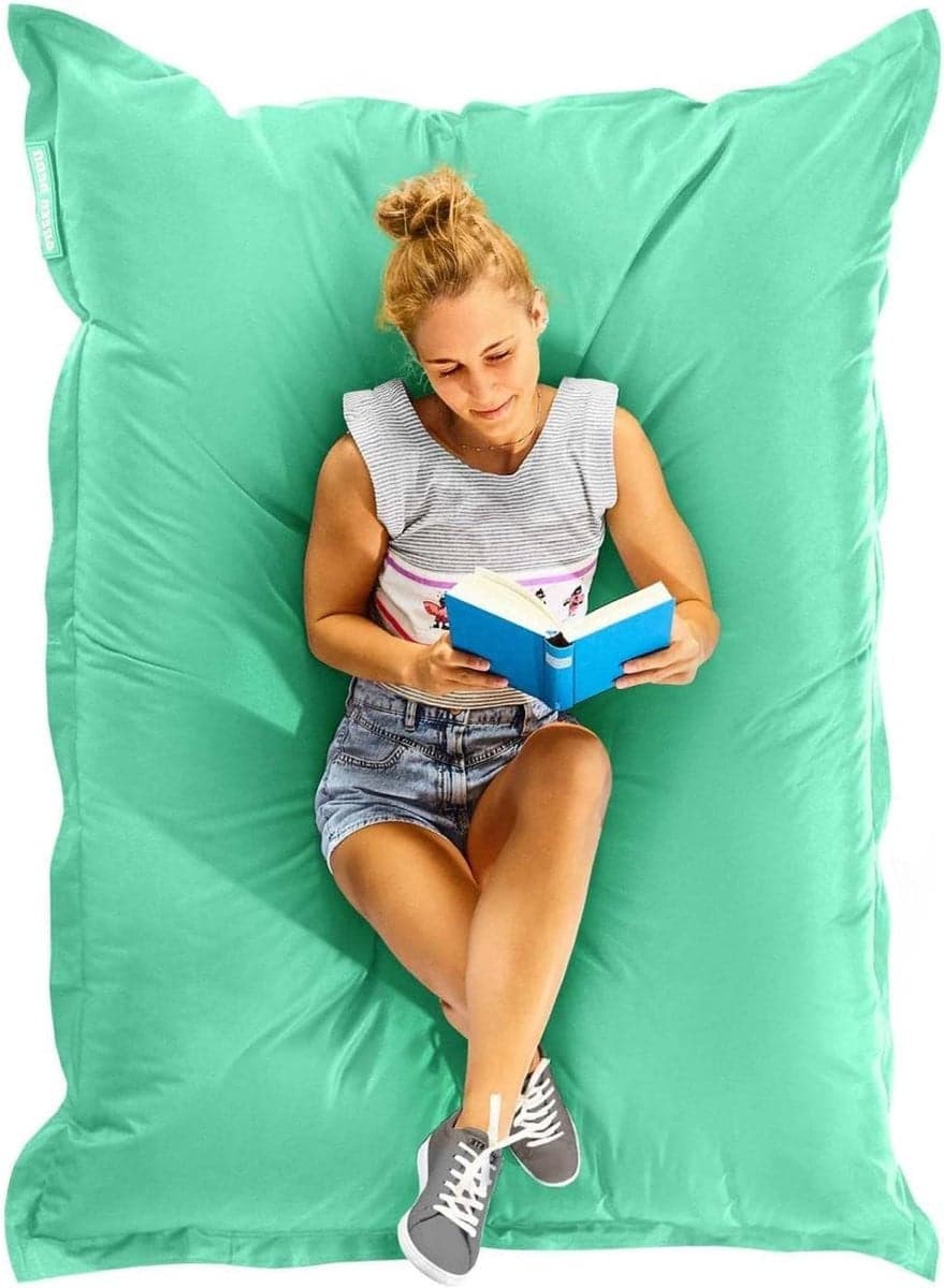 Reuze Zitzak Lounge Kussen Pastel Mint - Waterafstotend - B x D: 140 x 180 cm
