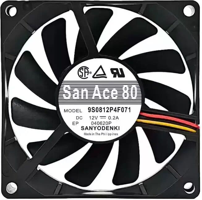 SOLIDAMAX SLIDER For San Ace 80 9S0812P4F071 DC 12V 0.2A 8025 80x80x25mm 4-Pin PWM Axial Server Cooling Fan