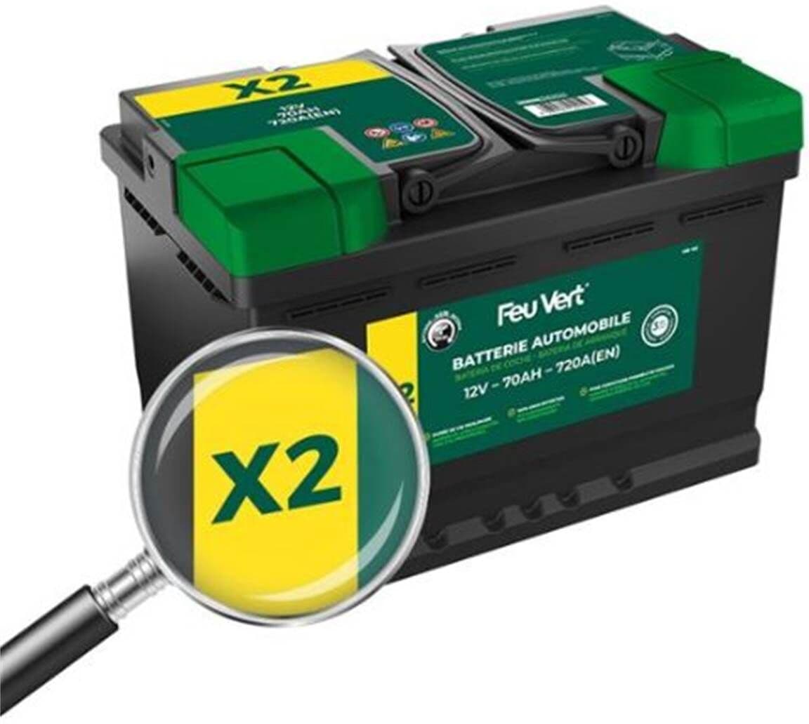 Bateria para automóvel Feu Vert Start Stop agm X2 70ah 720a
