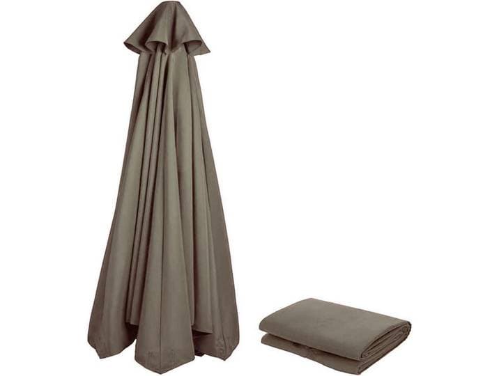 Sonnenschirm Ersatzbezug 300 cm 8 Streben Anthrazit UV Schutz 80 Windfest, Beige, 300x300 cm, Sonnenschutz, Sonnenschirme