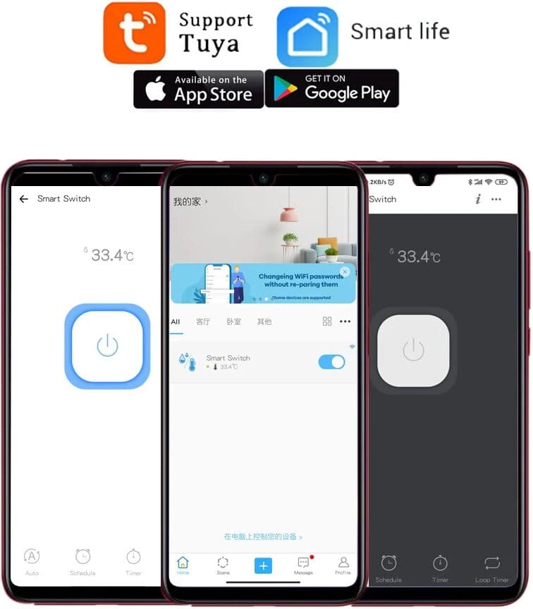 NONE Tuya Smart Temperature Switch Sensor With Probe Relay Output WiFi Remote Monitor Work With Google Home Alexa