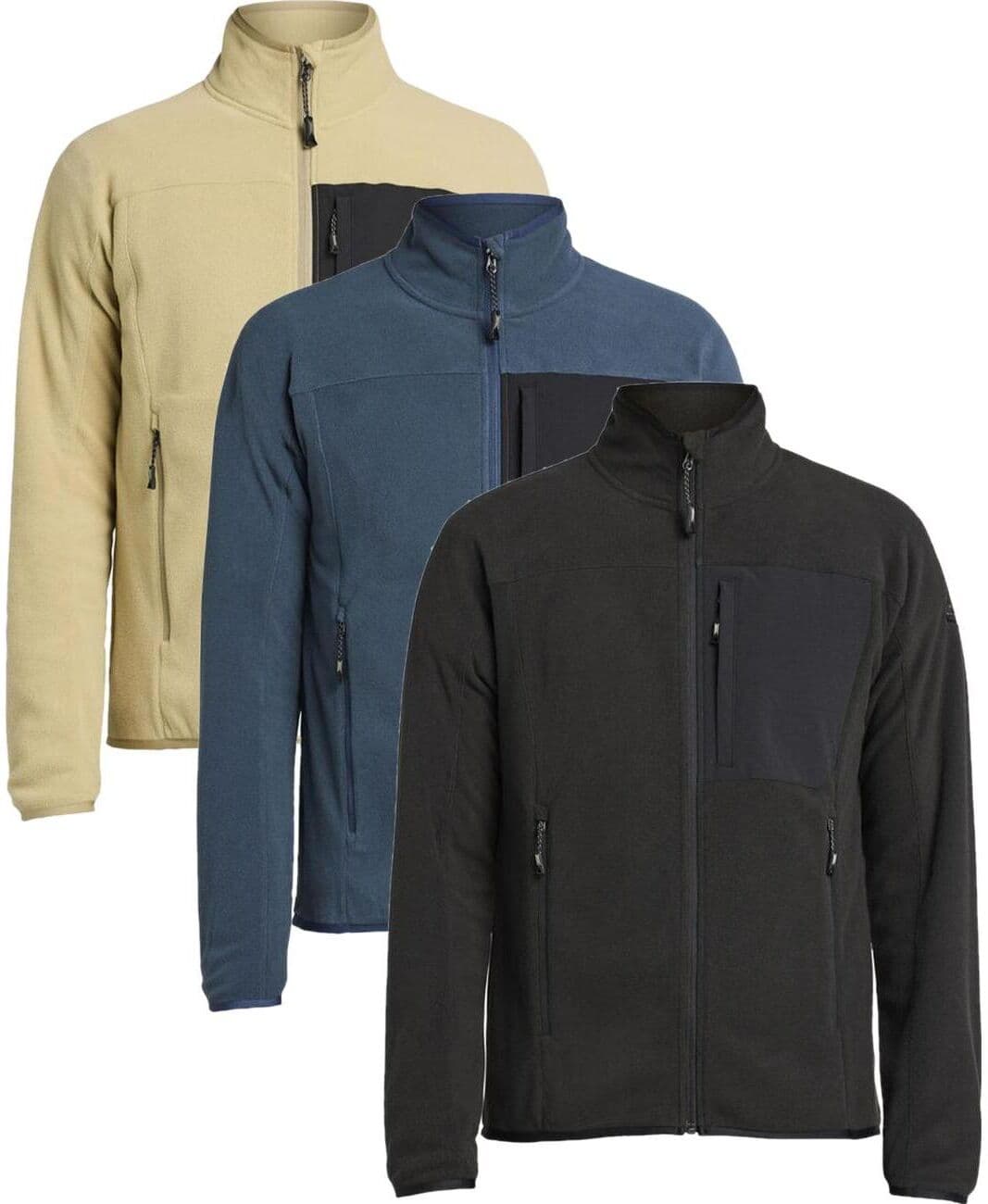 Tenson 465018221 Himalaya Full Zip Pocket Fleece Herre Beige Xl