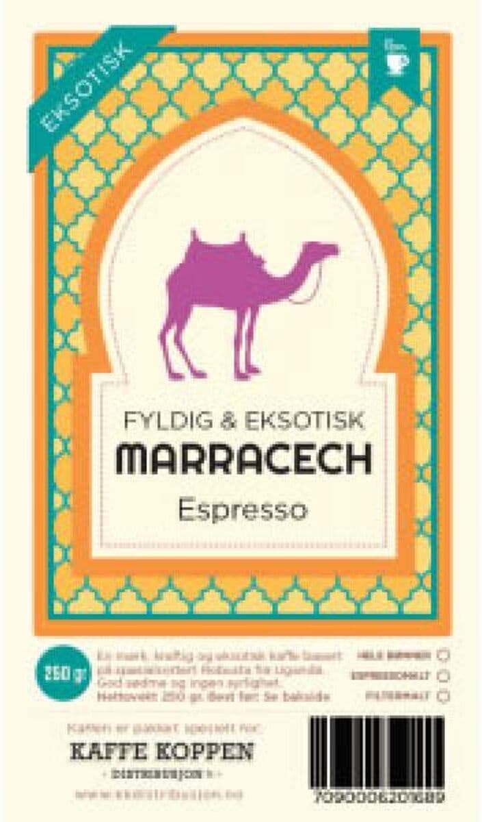Kaffe Koppen Distribusjon AS Marakesh Espresso 250 G