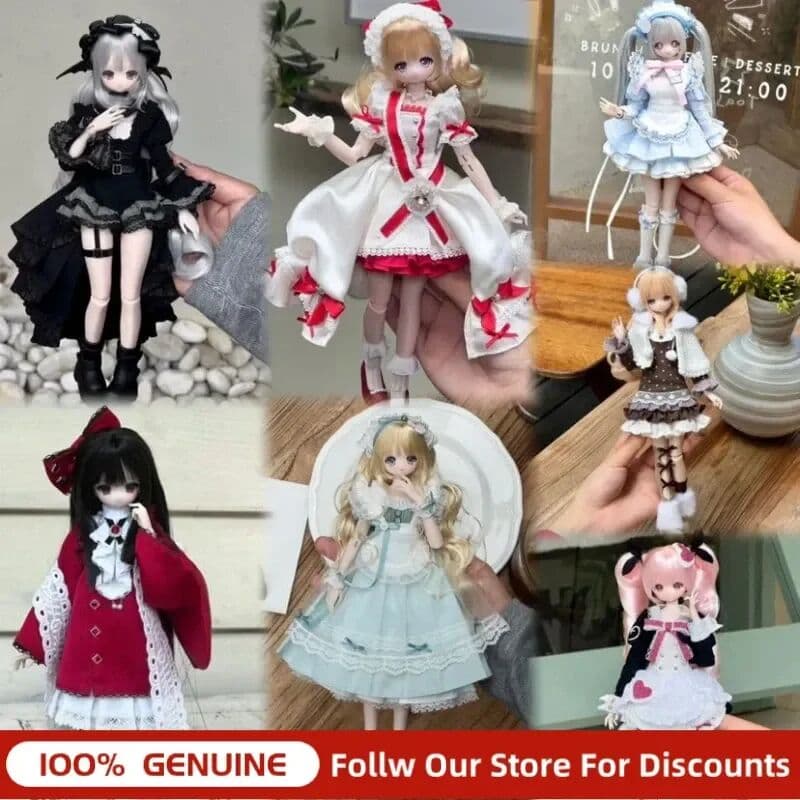 Luo Jiujiu Saturday Lady 1/6 Movable Joint MJD BJD Blind Box Kawaii Desktop Decor Fashion Collectible Birthday Gift For Adult Figure Collec