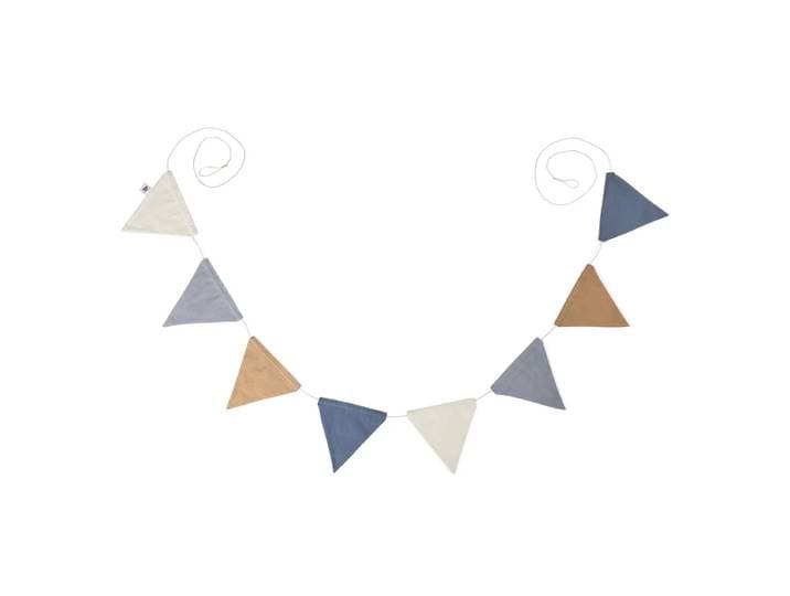 Sebra - Wimpel-Girlande, doppelseitig, L 250 cm, forest lake blue