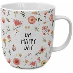 Oh Happy Day Single Mug, Tasse, Teetasse, Kaffetasse, Kaffee Becher, Bone China, 400 ml, 164100775