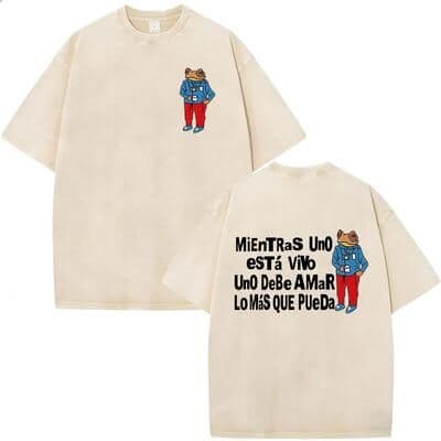 Fashion Sheath Bad Bunny Vintage Washed T Shirt Oversized Hip Hop Streetwear Merch For Men, Women & Couples 28 l