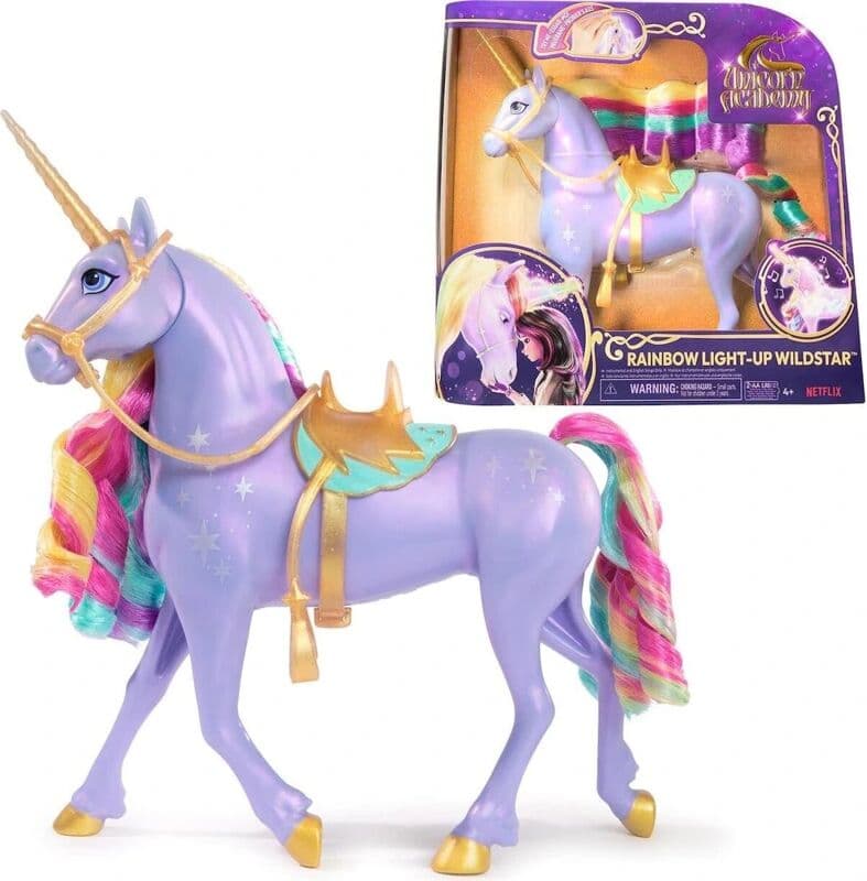 Spin Master Unicorn Academy Rainbow Light-Up Wildstar 28εκ.