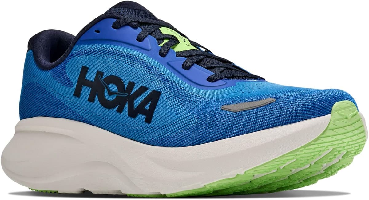Laufschuh HOKA ONE ONE "Rincon 5", Herren, Gr. 44, blau (virtual blau, varsity navy), Synthetik, Textil, Schuhe Laufschuh, sehr leichtes Design, leicht profiliertes Laufsohlenprofil