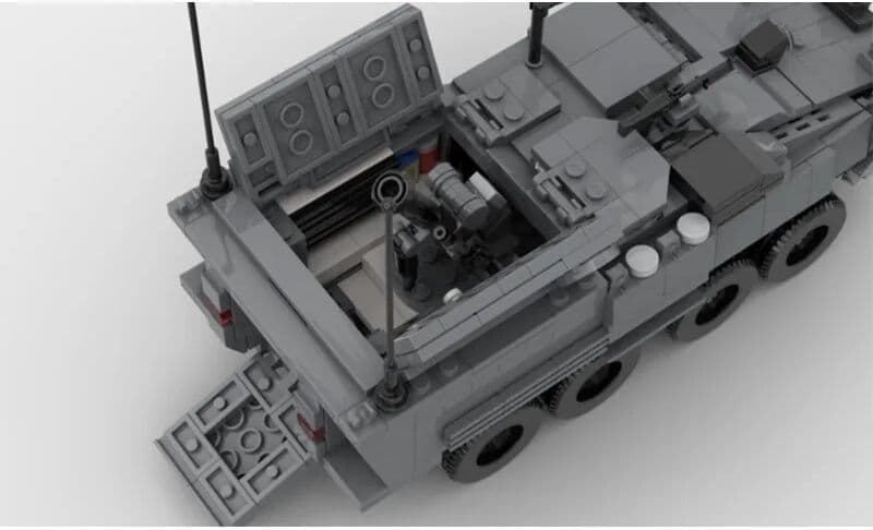 NONE MOC Military Armored Mortar Truck Blocks Chinese Brand DIY Educational Bricks Collection Display Holiday Gifts