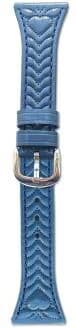 Everyday Crate Huawei Watch GT 5 46mm Leather Watch Band Heart Embossed 22mm Replacement Strap cornflower Blue