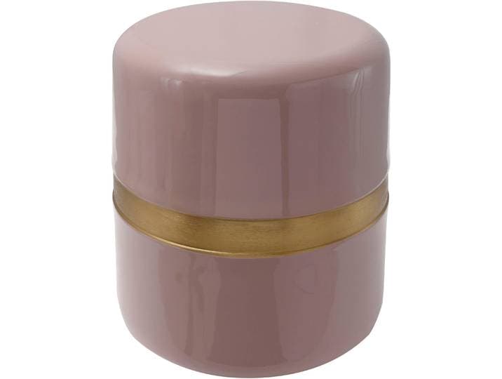 Beistelltisch KAYOOM Art Deco 475, Abstelltisch aus Metall,funktional und stabil , rosa (altrosa, gold, rosa), B:36cm H:47cm T:36cm, 100% Eisen, Tische, Beistelltisch, Dekorativ, glanzvolle Lackierung, stilvolles Design