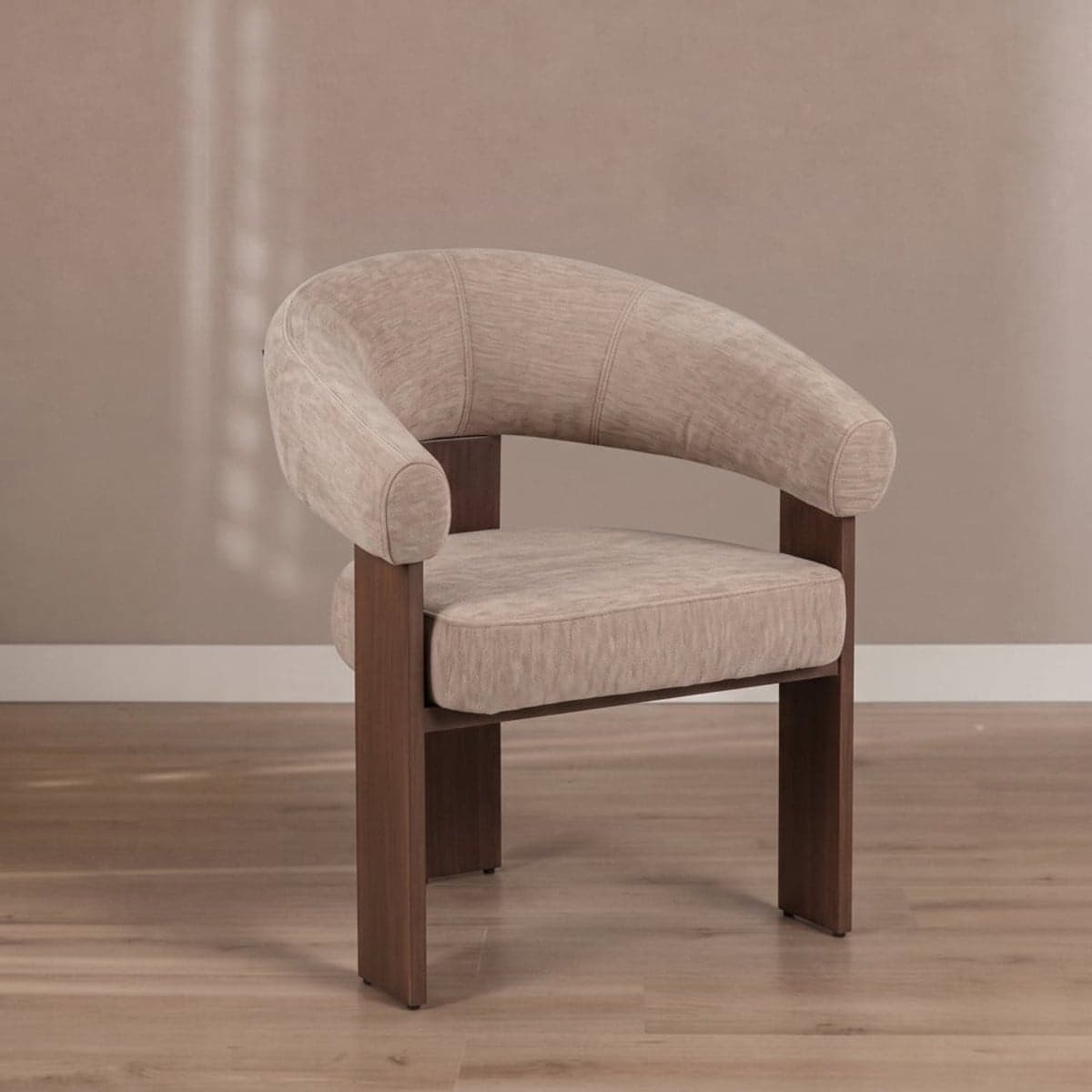 Bronx71 Fauteuil Liva Scandinavisch Velvet Beige