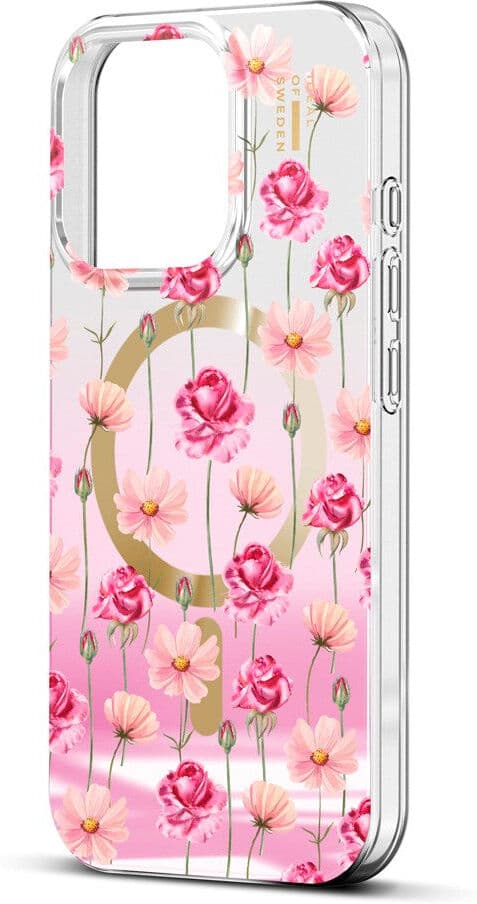 iPhone 16 Pro iDeal Of Sweden Mirror Deksel - MagSafe Kompatibel - Rose Blush Floral