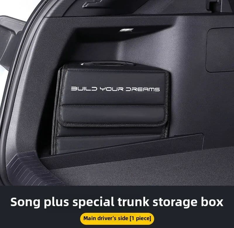 NONE For BYD Seal U Song PLUS Leather Storage Box Special Trunk Storage Box Original Car Custom Car Trunk Left Storage Box