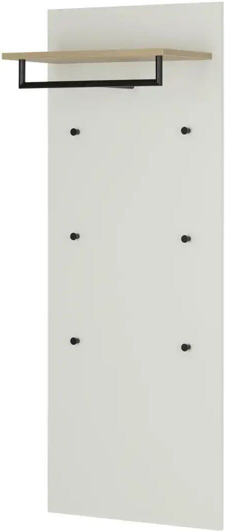 Höffner Garderobenpaneel  Paris ¦ weiß ¦ Holzwerkstoff ¦ Maße (cm): B: 60,3 H: 155,6 T: