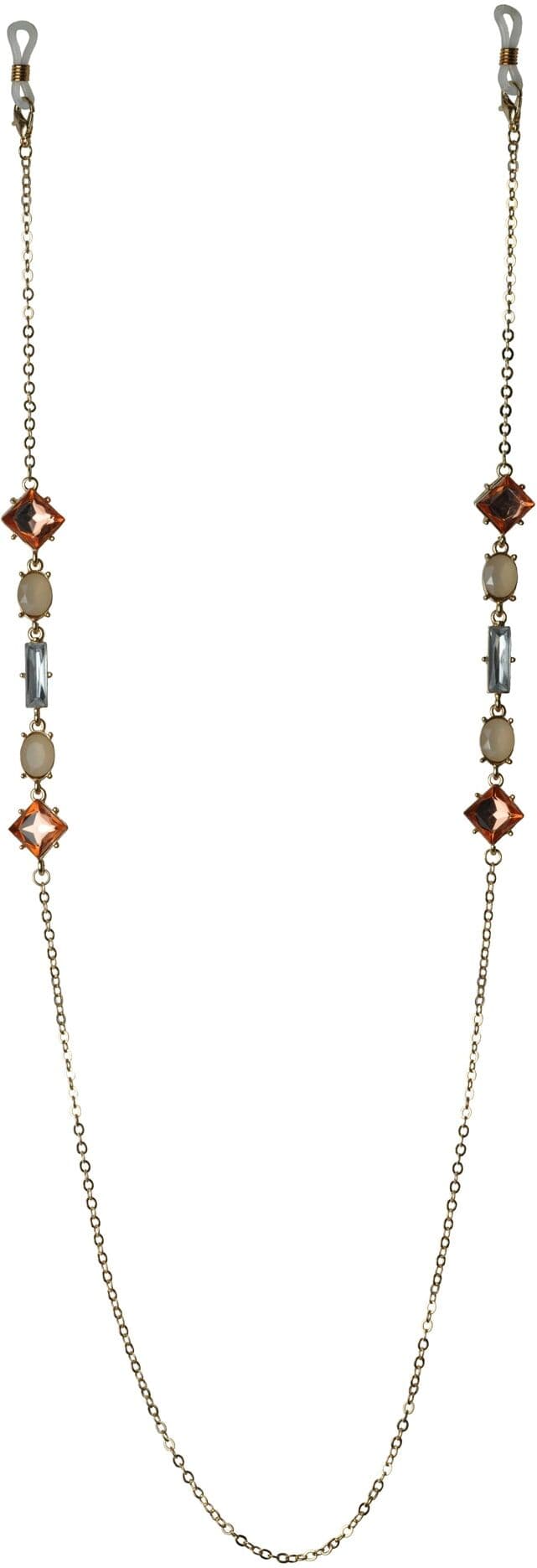 Collierkettchen STEUER "Brillenkette", gelb, Halsketten, Damen, 71cm, Metall, L: 71, glänzend