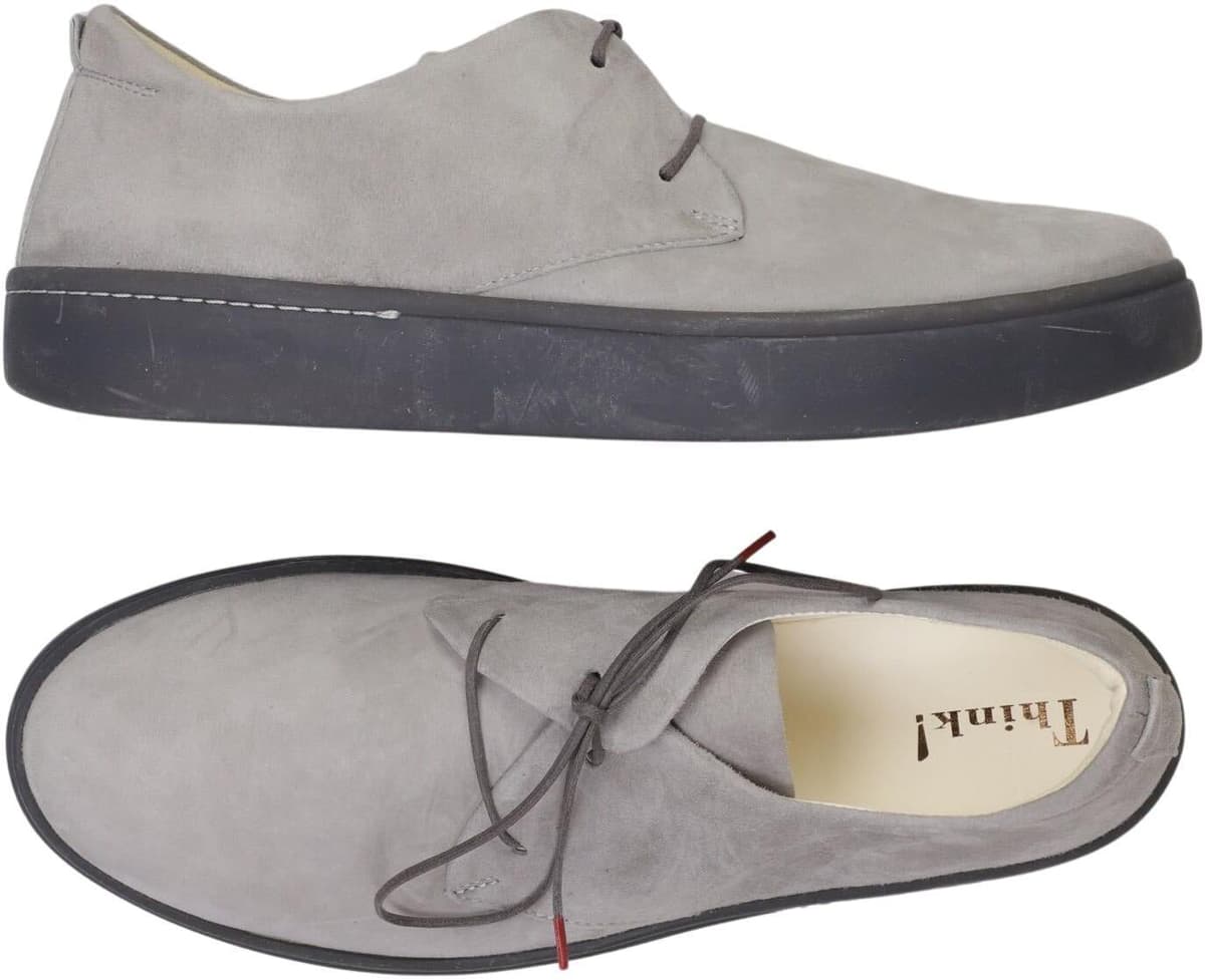 Think! Herren Sneaker, Grau, Gr. EU 42.5, Leder - Second Hand