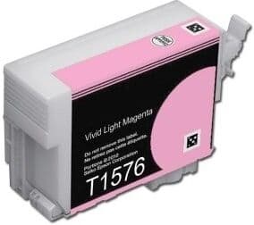 Cartucho de tinta compatible EPSON T1576 (C13T15764010) - Magenta claro