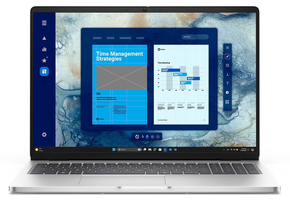 Dell Pro 16 (Platinum Silver, 16" WUXGA, AMD Ryzen AI 7 350, 96 GB RAM, 250 GB SSD) mit Windows 11 Pro