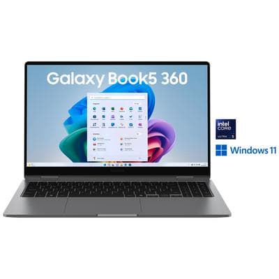 SAMSUNG Convertible Notebook "Galaxy Book5 360 (NP750QHA-KA6DE)", grau, 16 GB RAM 512 GB SSD, Ultra 5, Microsoft Window 11 Home, Notebooks