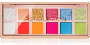 Revolution The Icon Palette paleta de sombra para os olhos tom The Vibrant Icon Brights Palette 12x0.7 g. The Icon Palette