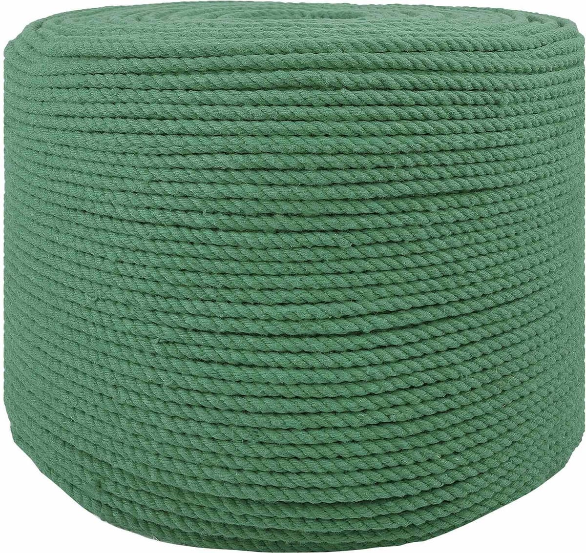 vidaXL Corde en coton 6 mm 50 m Vert 100% Coton