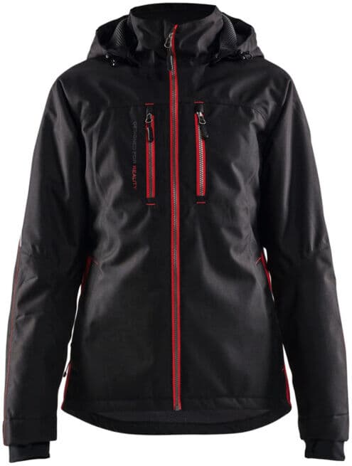 BLAKLÄDER Veste fonctionnelle femme, noir/rouge, taille unisexe 2XL (497219779956XXL)