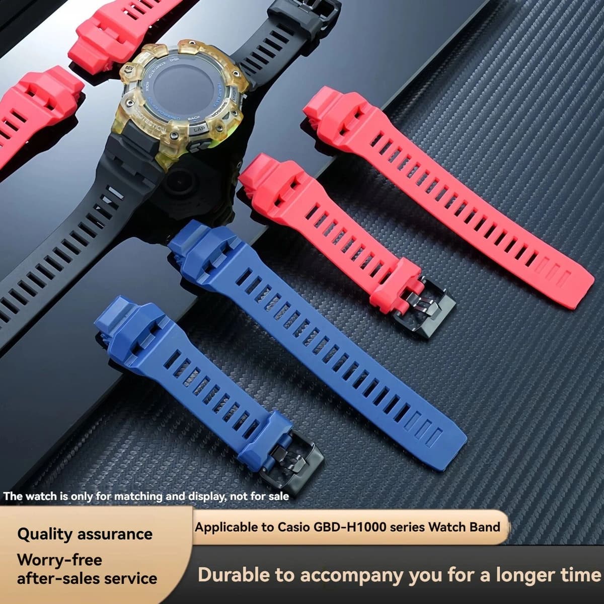 For Casio GBD-H1000 Waterproof Silicone Strap 3475 Cat Man Series Black G-SHOCK Resin Replacement Bracelet Men's Accessories
