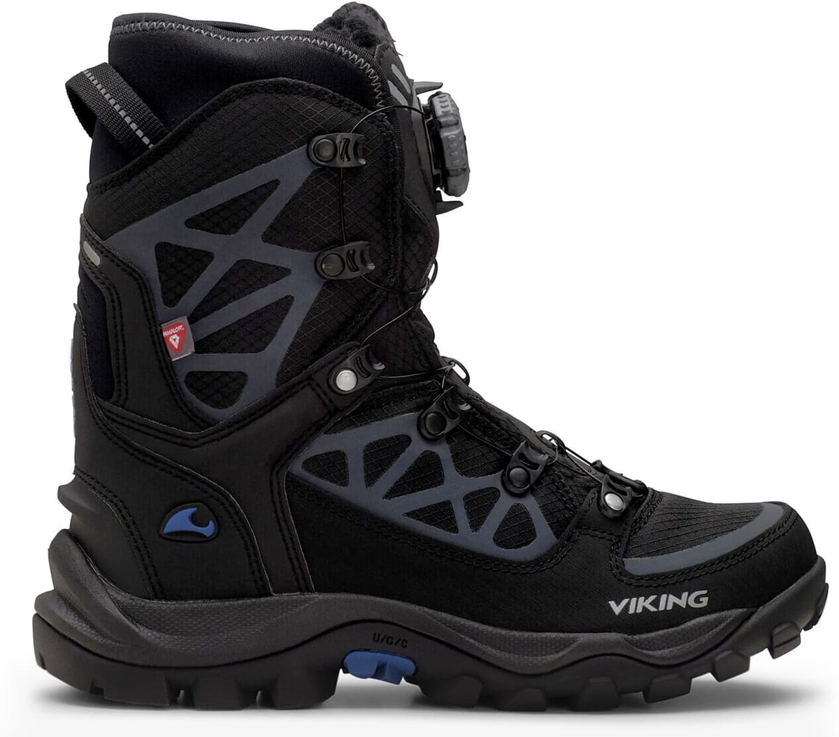 Viking Footwear Constrictor 3 High Wp Boa Black/Silver 44