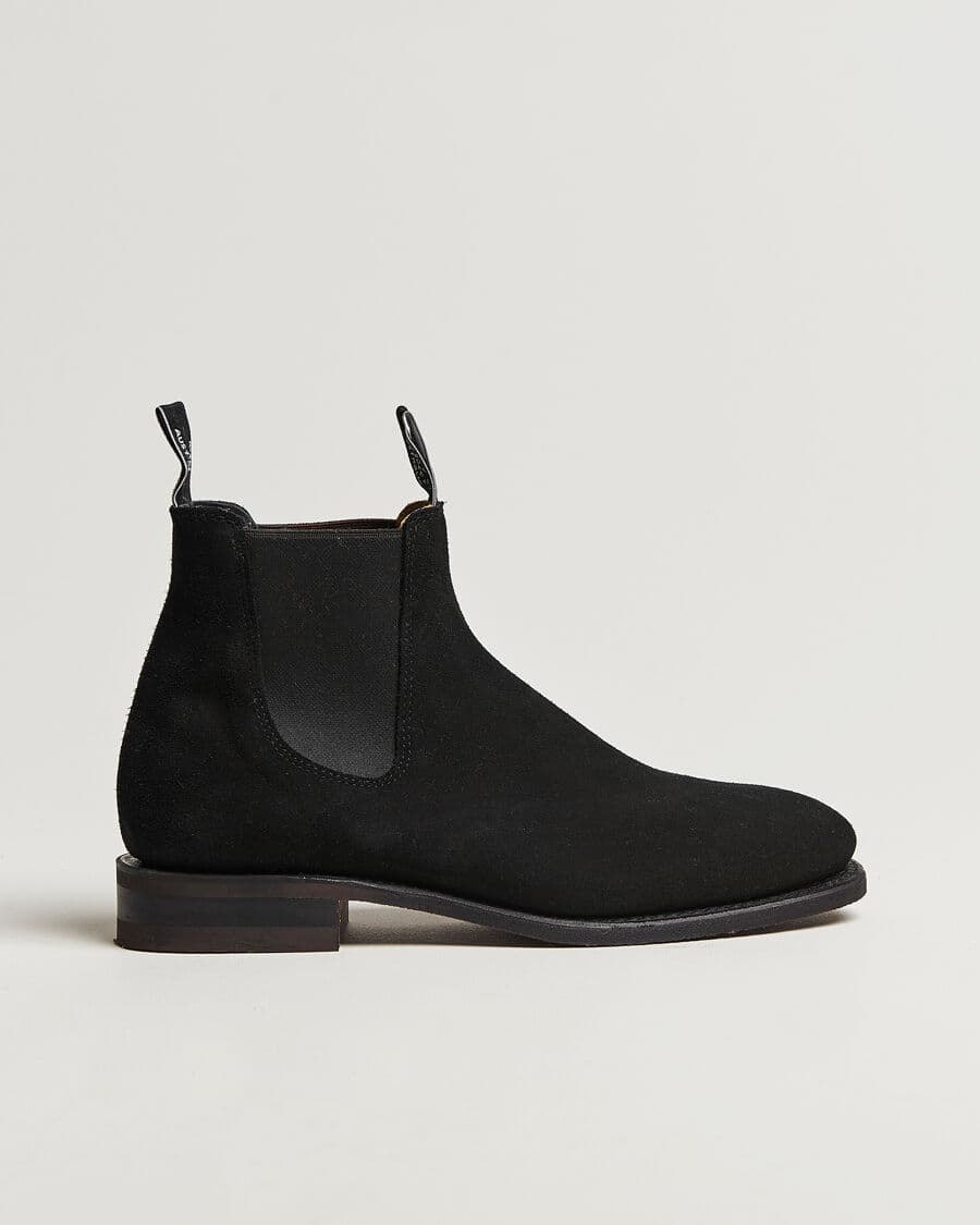 R.M.Williams Comfort Craftsman G Boot Black Suede men EU41,5 Sort