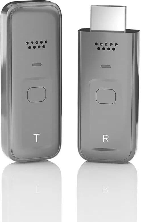 INF Kit émetteur et récepteur vidéo HDMI sans fil 1080P Plug & Play Gris