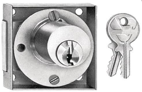 Serrure V135 V5 diamètre 25 mm gauche carré 20 mm profondeur 28 mm VACHETTE 11318000