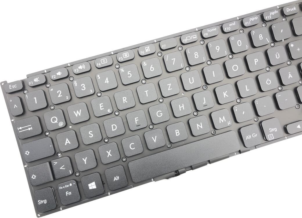 T-ProTek Toetsenbord Zwart zonder rand compatibel met Asus VivoBook F512DA-EJ869T