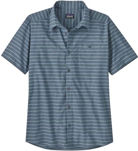 Patagonia Mens Go To Shirt, Boardwalk Stripe / Utility Blue L