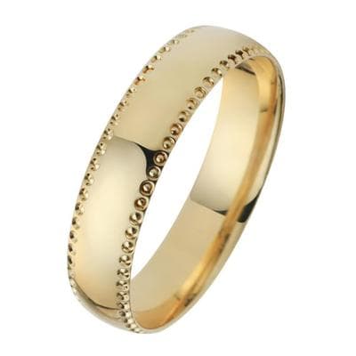 Trauring FIRETTI "Schmuck Geschenk Gold 750 Hochzeit Ehering "LIEBE" Gr. 62, gold (gelbgoldfarben), Fingerringe, Damen, 62, ohne Brillant, Gelbgold 375, 5mm, Trauring, Made in Germany, wahlweise mit oder ohne Brillant
