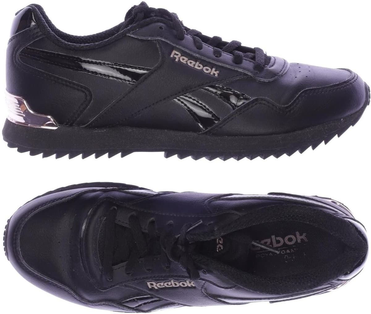 Reebok Damen Sneaker, Schwarz, Gr. EU 36, kein / Etikett - Second Hand