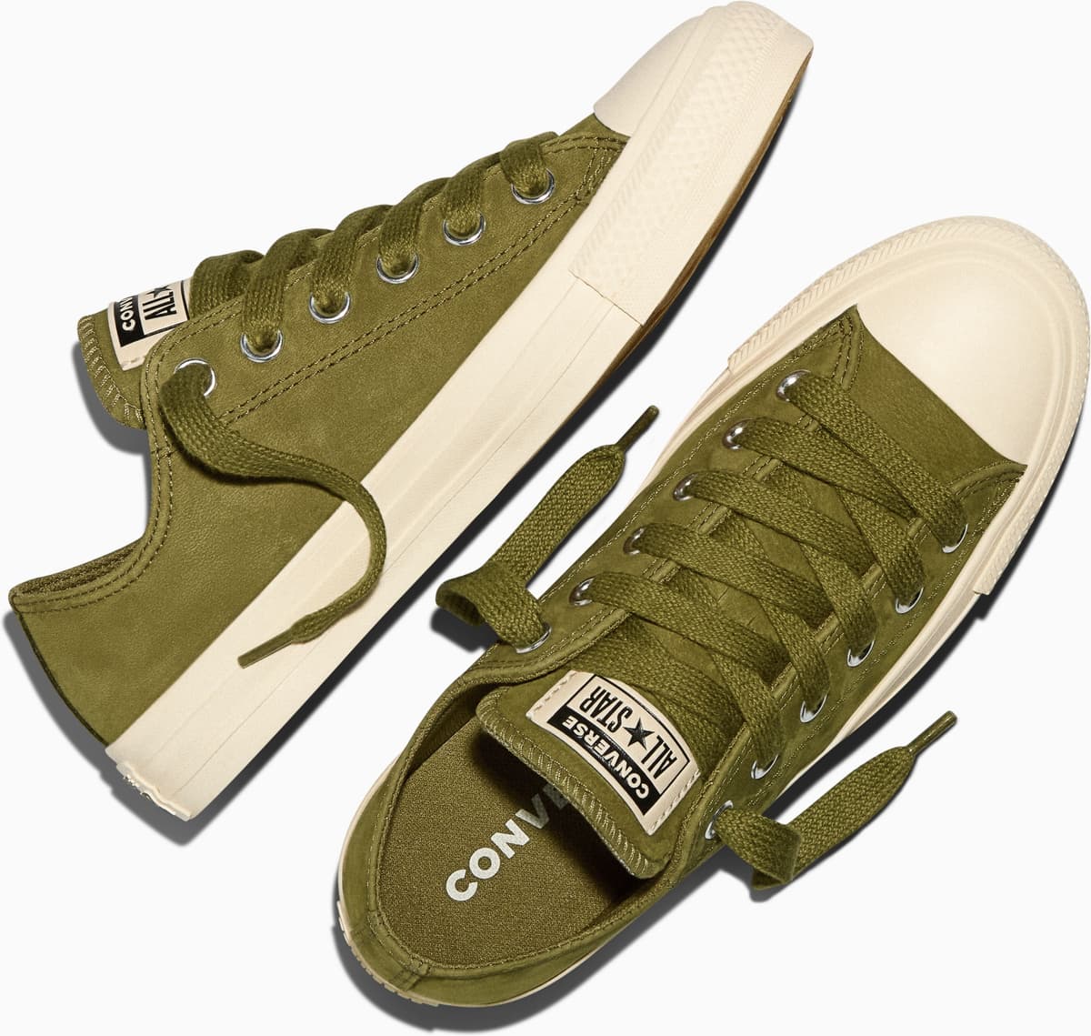 Sneaker CONVERSE "CHUCK TAYLOR ALL STAR", Damen, Gr. 36,5, Synthetik, grün (bog down, bog down), Textil, Schuhe Sneaker bog down, bog down 36,5, Synthetik