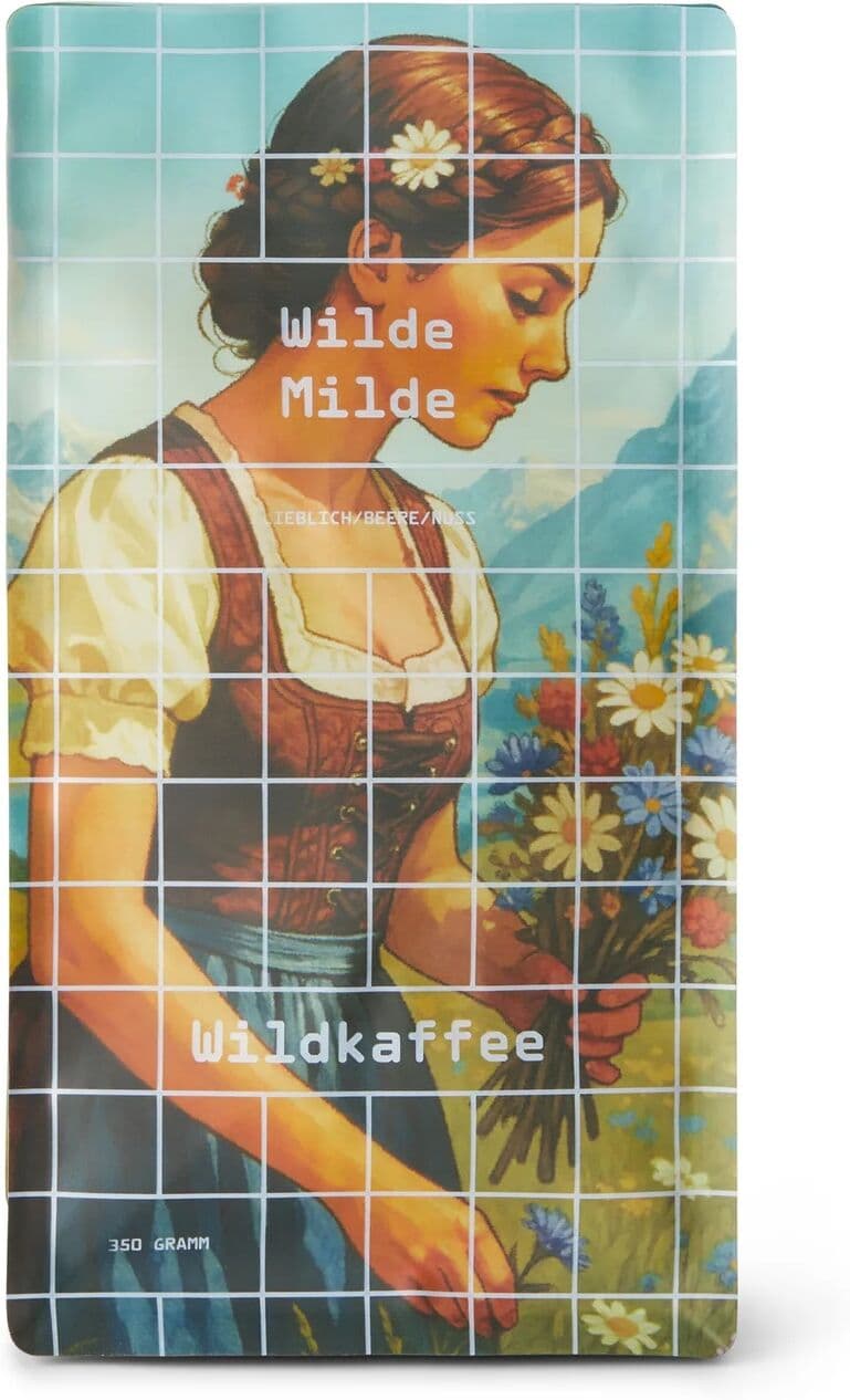 Wildkaffee - Wilde Milde Omni-Roast - 350 g Ganze Bohne - Intensität: 2/6