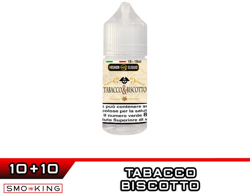 Fashion Vape Eliquid TABACCO E BISCOTTO Mini Shot 10+10 ml FASHION VAPE Tabacco Biscotto