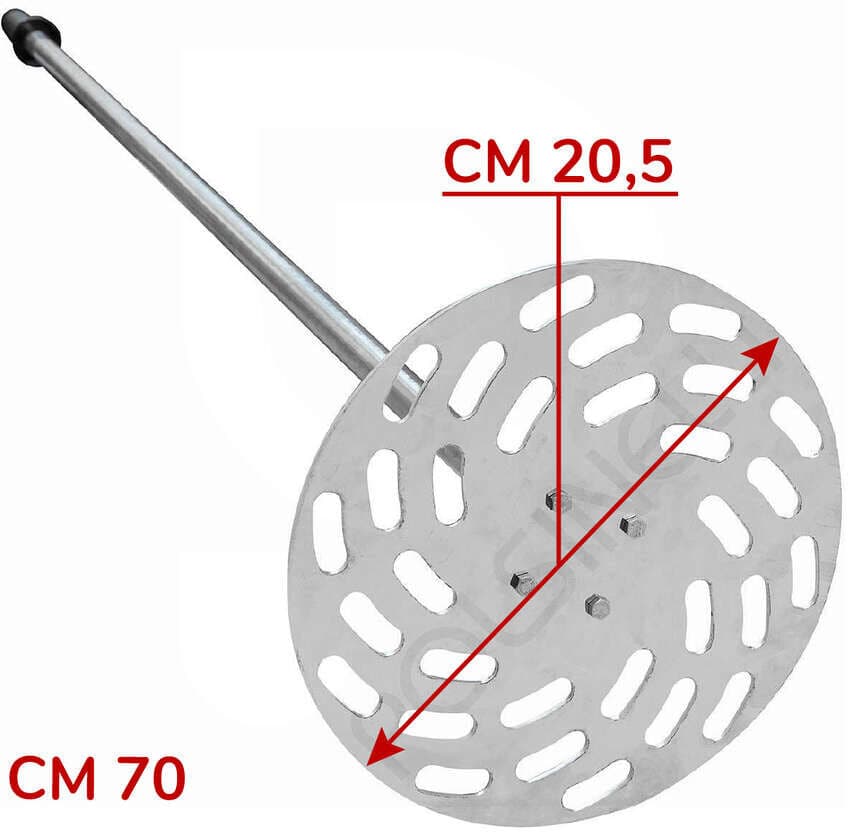 Polsinelli Pigeur inox pour marc 70 cm