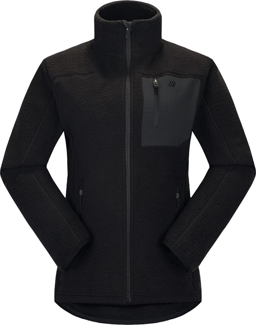 Skogstad W Hjertås Pilefleece Jakke Black 38