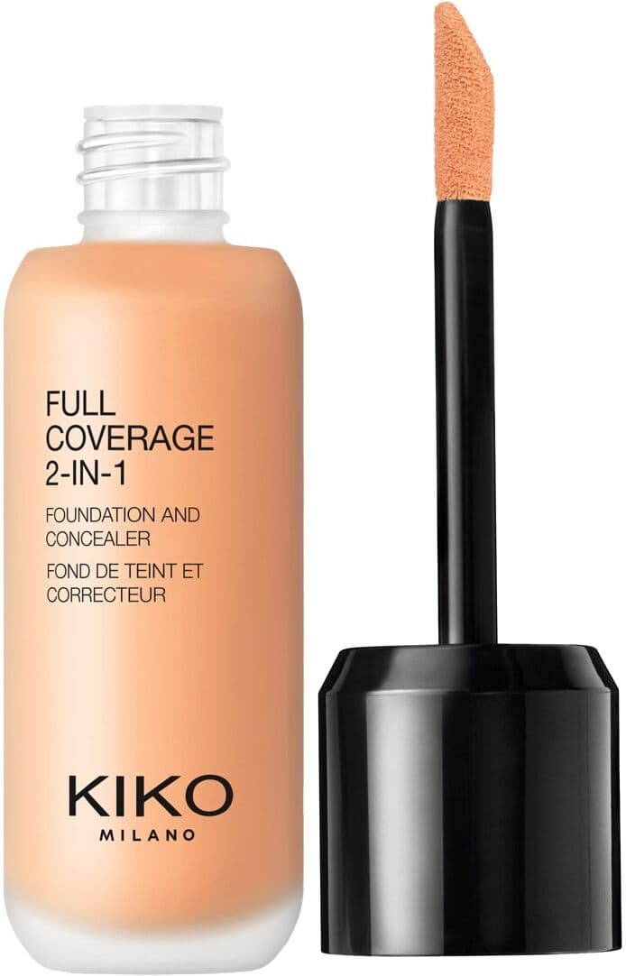 Kiko Milano Base De Maquillaje Y Corrector 2 En 1 Full Coverage 2-In-1 Foundation &amp; Concealer . WB40 Warm Beige