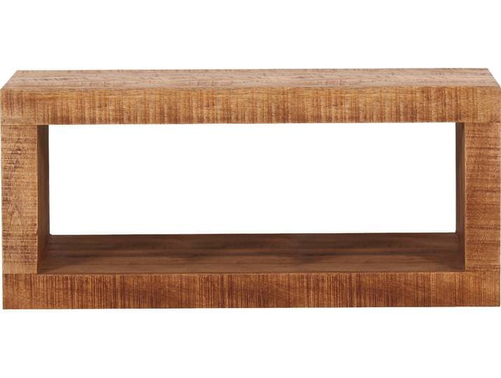 Wandregal MÖBILIA, braun, B:34cm H:20cm T:15cm, Massivholz, Regale, Wandregal