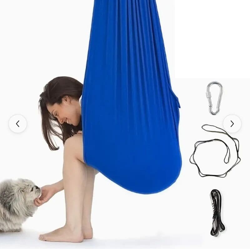 NONE 280*150cm Yoga Swing, Indoor Yoga Hammock, Nylon Material, Air Elastic Swing, Available for Outdoor Outings and Camping, 7 Color