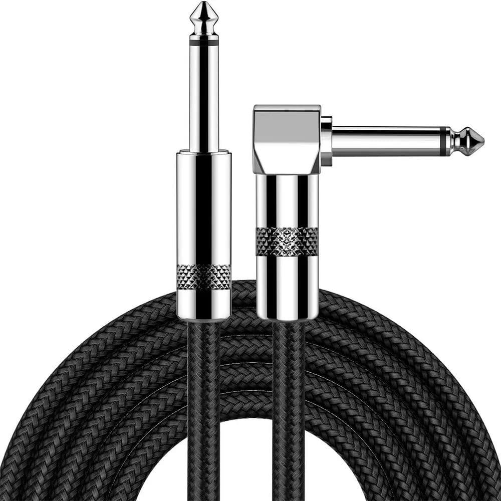 INF 6,35 mm rauscharmes Gitarren-Instrumentenkabel für Performance, Bass, Akustik und E-Box-Audio 3 m