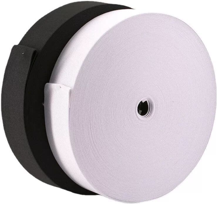 INF Bande élastique épaisse, noire et blanche (3 mètres chacune) XL