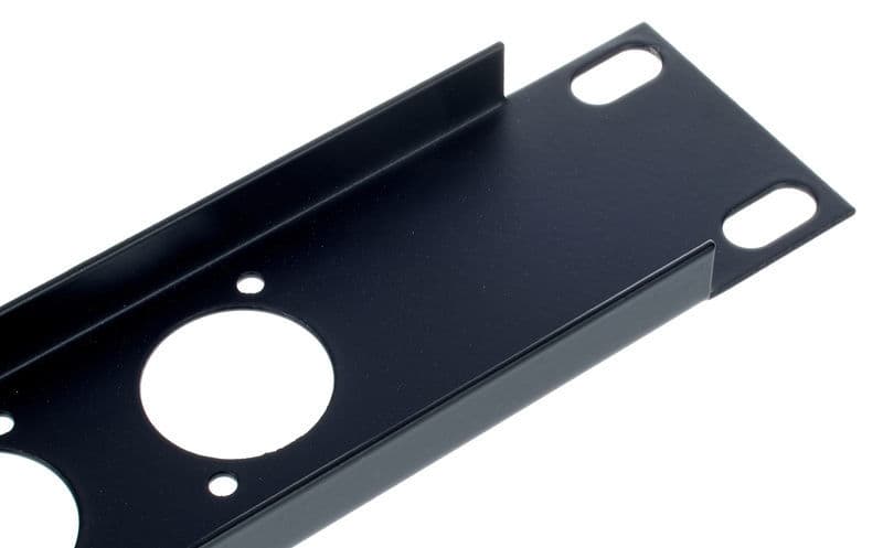 Flyht Pro Rack Panel 4XLR 1U 9,5" nero laccato