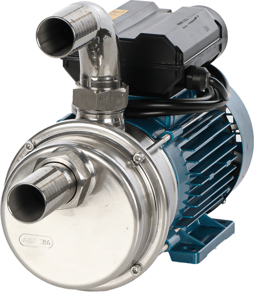 Tellarini Pompe Tellarini ALM 30L  Elektrische Umfüllpumpe für Öl aus Edelstahl  Gerade + gebogene Edelstahlanschlüsse  230 V  Wählen Sie Ihre Anschlüsse!
